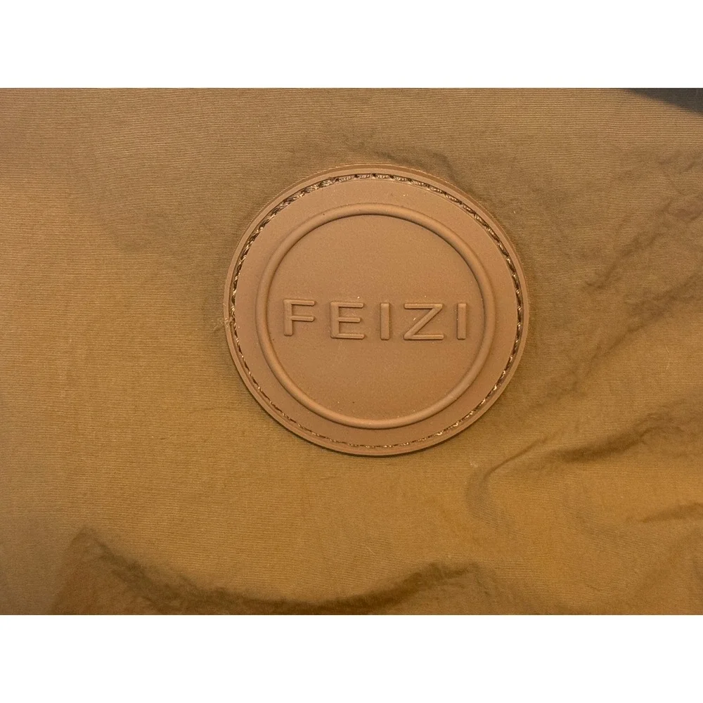 FEIZI Brown Nylon Everyday Backpack F2403 Adjustable Straps NWT